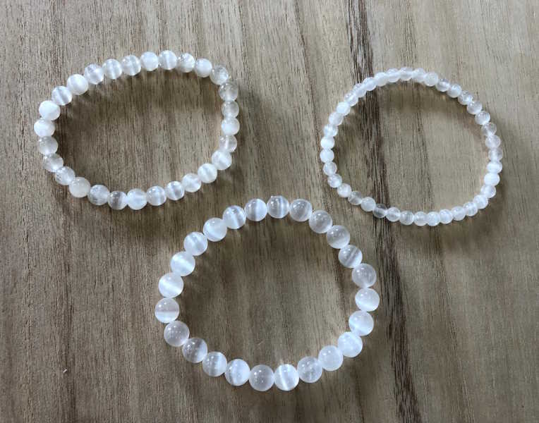 Pulsera selenita bola